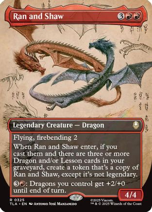 Ran and Shaw (Borderless) (TLA-325) - [Avatar: The Last Airbender]
