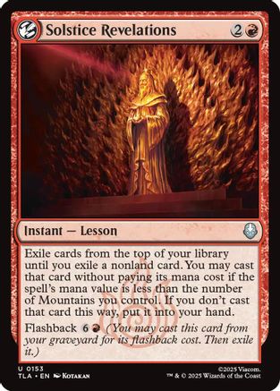 Solstice Revelations (TLA-153) - [Avatar: The Last Airbender] Foil