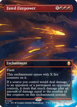 Fated Firepower (Borderless) (TLA-297) - [Avatar: The Last Airbender] Foil