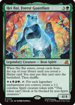 Hei Bai, Forest Guardian (TLE-139) - [Avatar: The Last Airbender: Eternal-Legal] Foil