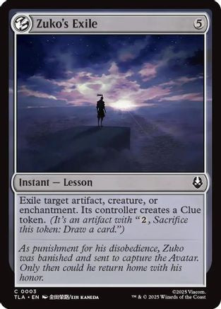 Zuko's Exile (TLA-003) - [Avatar: The Last Airbender] Foil