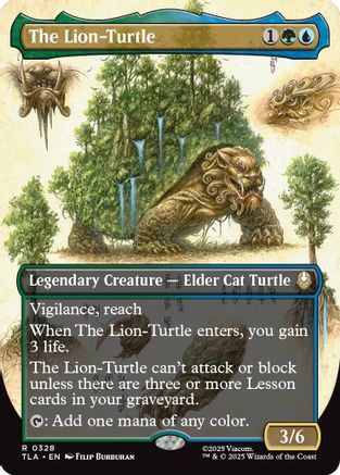 The Lion-Turtle (Borderless) (TLA-328) - [Avatar: The Last Airbender] Foil