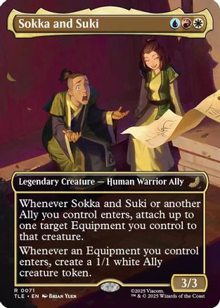 Sokka and Suki (Borderless) (TLE-071) - [Avatar: The Last Airbender: Eternal-Legal] Foil