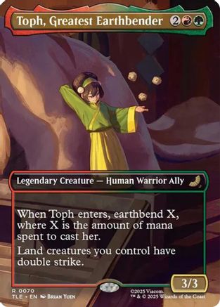 Toph, Greatest Earthbender (Borderless) (TLE-070) - [Avatar: The Last Airbender: Eternal-Legal]
