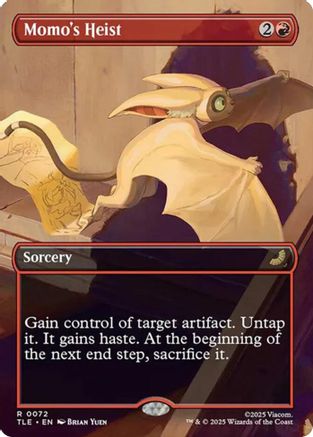 Momo's Heist (Borderless) (TLE-072) - [Avatar: The Last Airbender: Eternal-Legal] Foil