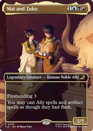 Mai and Zuko (Borderless) (TLE-068) - [Avatar: The Last Airbender: Eternal-Legal]