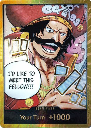 DON!! Card (Gol.D.Roger) (Gold) - Carrying On His Will