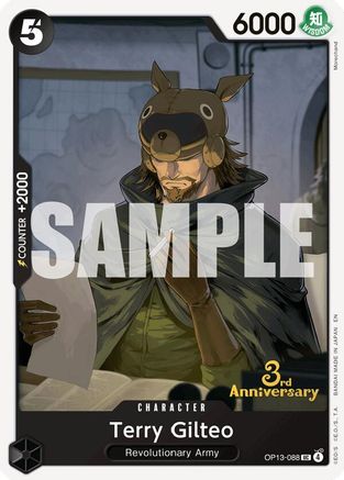 Terry Gilteo (OP13-088) - Carrying On His Will: 3rd Anniversary Tournament Cards