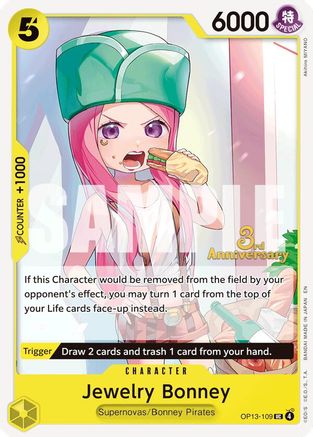 Jewelry Bonney (109) (OP13-109) - Carrying On His Will: 3rd Anniversary Tournament Cards