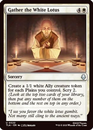 Gather the White Lotus (TLA-020) - [Avatar: The Last Airbender] Foil