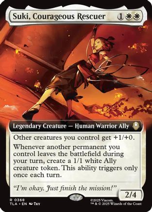 Suki, Courageous Rescuer (Extended Art) (TLA-368) - [Avatar: The Last Airbender]