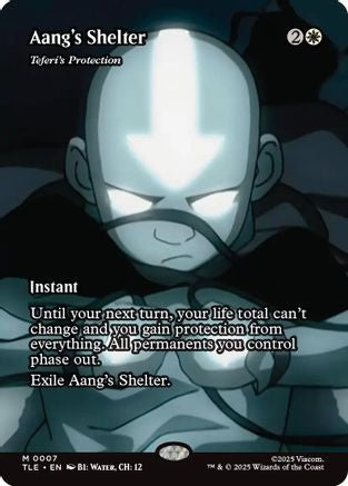 Aang's Shelter - Teferi's Protection (Borderless) (TLE-007) - [Avatar: The Last Airbender: Eternal-Legal]