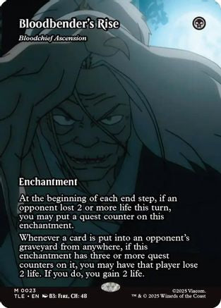 Bloodbender's Rise - Bloodchief Ascension (Borderless) (TLE-023) - [Avatar: The Last Airbender: Eternal-Legal]