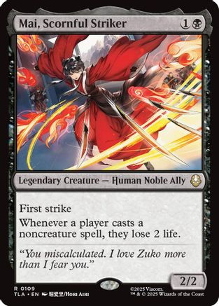 Mai, Scornful Striker (TLA-109) - [Avatar: The Last Airbender] Foil