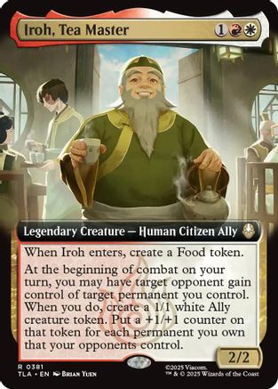 Iroh, Tea Master (Extended Art) (TLA-381) - [Avatar: The Last Airbender] Foil
