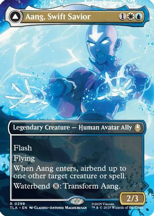 Aang, Swift Savior (0298) (Borderless) (TLA-298) - [Avatar: The Last Airbender]