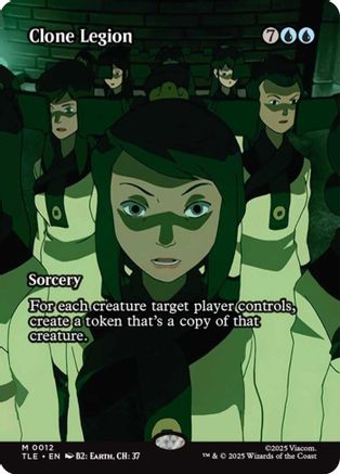 Clone Legion (Borderless) (TLE-012) - [Avatar: The Last Airbender: Eternal-Legal] Foil
