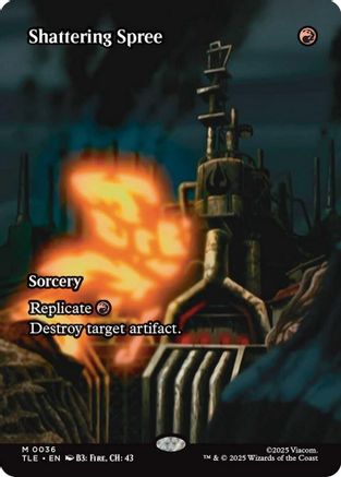 Shattering Spree (Borderless) (TLE-036) - [Avatar: The Last Airbender: Eternal-Legal]