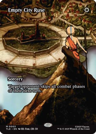 Empty City Ruse (Borderless) (TLE-003) - [Avatar: The Last Airbender: Eternal-Legal] Foil