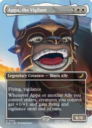 Appa, the Vigilant (Borderless) (TLE-062) - [Avatar: The Last Airbender: Eternal-Legal]