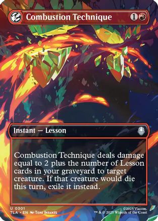 Combustion Technique (Borderless) (TLA-301) - [Avatar: The Last Airbender] Foil