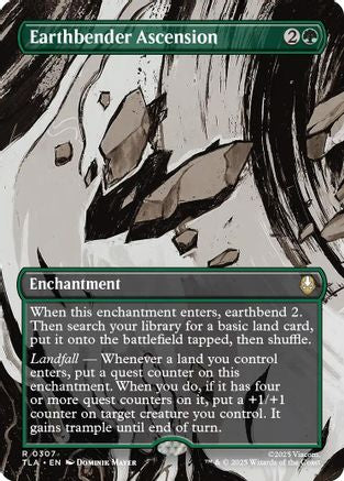 Earthbender Ascension (Borderless) (TLA-307) - [Avatar: The Last Airbender] Foil