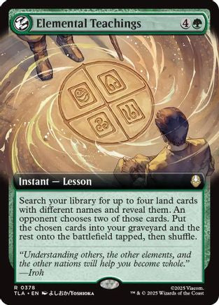 Elemental Teachings (Extended Art) (TLA-378) - [Avatar: The Last Airbender] Foil