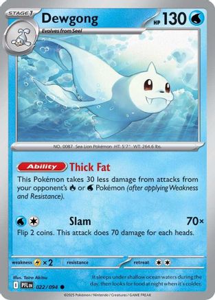 Dewgong - 022/094 22 - [ME02 Phantasmal Flames] Reverse Holofoil