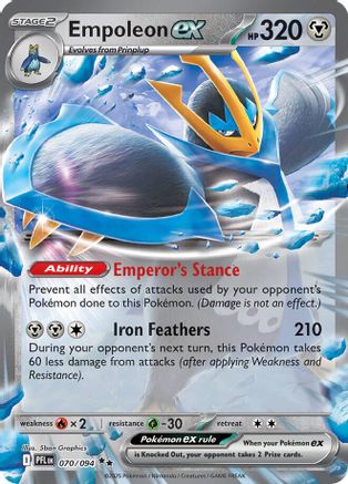 Empoleon ex - 070/094 70 - [ME02 Phantasmal Flames] Holofoil