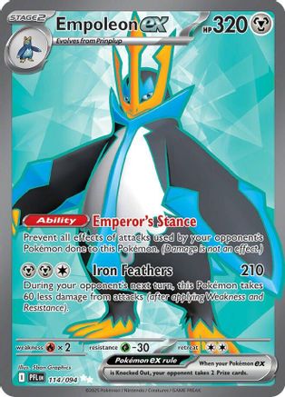 Empoleon ex - 114/094 114 - [ME02 Phantasmal Flames] Holofoil