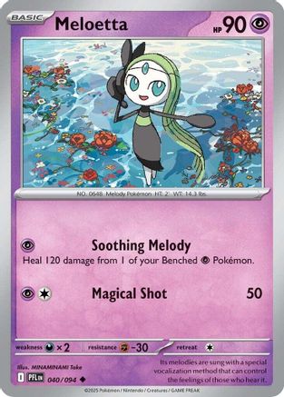 Meloetta 40 - [ME02 Phantasmal Flames] Reverse Holofoil