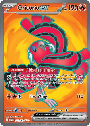 Oricorio ex - 110/094 110 - [ME02 Phantasmal Flames] Holofoil