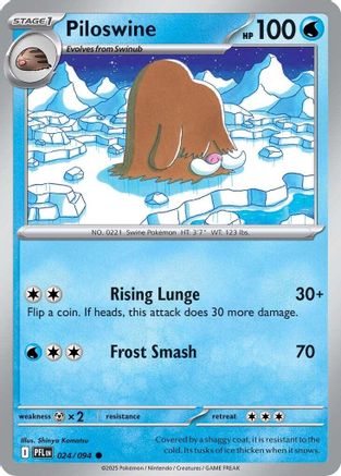 Piloswine 24 - [ME02 Phantasmal Flames] Reverse Holofoil
