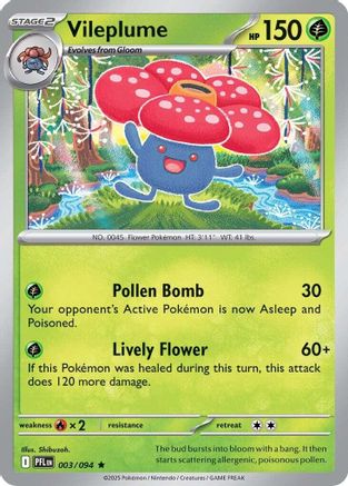 Vileplume 3 - [ME02 Phantasmal Flames] Holofoil