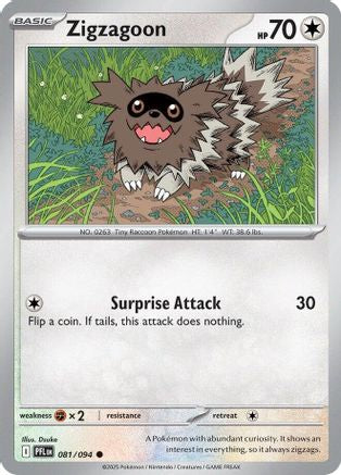 Zigzagoon 81 - [ME02 Phantasmal Flames] Reverse Holofoil