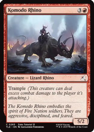 Komodo Rhino (0283) (TLE-283) - [Avatar: The Last Airbender: Eternal-Legal]