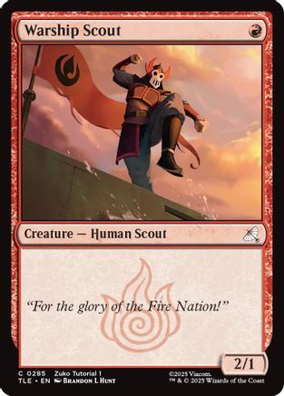 Warship scout (0285) (TLE-285) - [Avatar: The Last Airbender: Eternal-Legal]