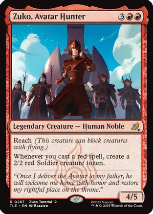 Zuko, Avatar Hunter (0287) (TLE-287) - [Avatar: The Last Airbender: Eternal-Legal]