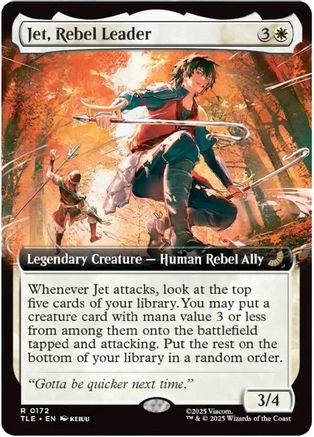 Jet, Rebel Leader (Extended Art) (TLE-172) - [Avatar: The Last Airbender: Eternal-Legal]