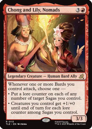 Chong and Lily, Nomads (TLE-113) - [Avatar: The Last Airbender: Eternal-Legal] Foil