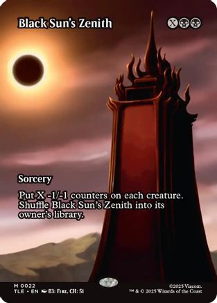 Black Sun's Zenith (Borderless) (TLE-022) - [Avatar: The Last Airbender: Eternal-Legal]