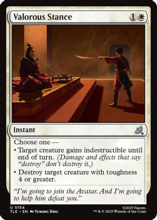 Valorous Stance (TLE-154) - [Avatar: The Last Airbender: Eternal-Legal] Foil