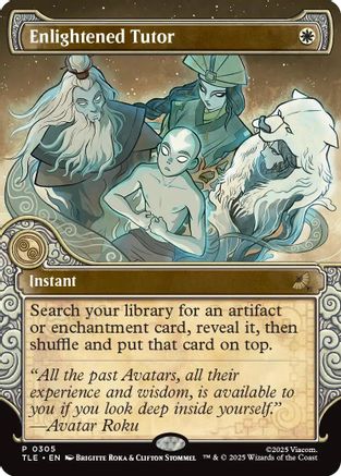 Enlightened Tutor (Showcase) (TLE-305) - [Avatar: The Last Airbender: Eternal-Legal]