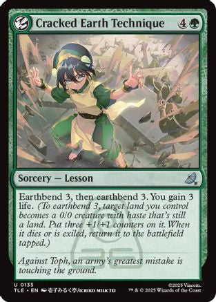 Cracked Earth Technique (TLE-135) - [Avatar: The Last Airbender: Eternal-Legal] Foil