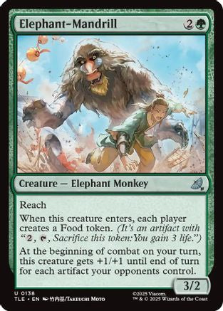 Elephant-Mandrill (TLE-138) - [Avatar: The Last Airbender: Eternal-Legal]