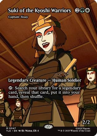 Suki of the Kyoshi Warriors - Captain Sisay (Borderless) (TLE-047) - [Avatar: The Last Airbender: Eternal-Legal]