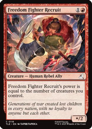 Freedom Fighter Recruit (TLE-118) - [Avatar: The Last Airbender: Eternal-Legal] Foil