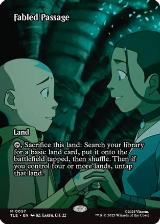 Fabled Passage (Borderless) (TLE-057) - [Avatar: The Last Airbender: Eternal-Legal] Foil