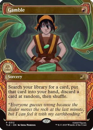 Gamble (Showcase) (TLE-312) - [Avatar: The Last Airbender: Eternal-Legal]