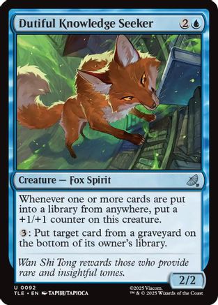 Dutiful Knowledge Seeker (TLE-092) - [Avatar: The Last Airbender: Eternal-Legal]